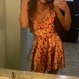 For Love & Lemons women’s floral babydoll dress